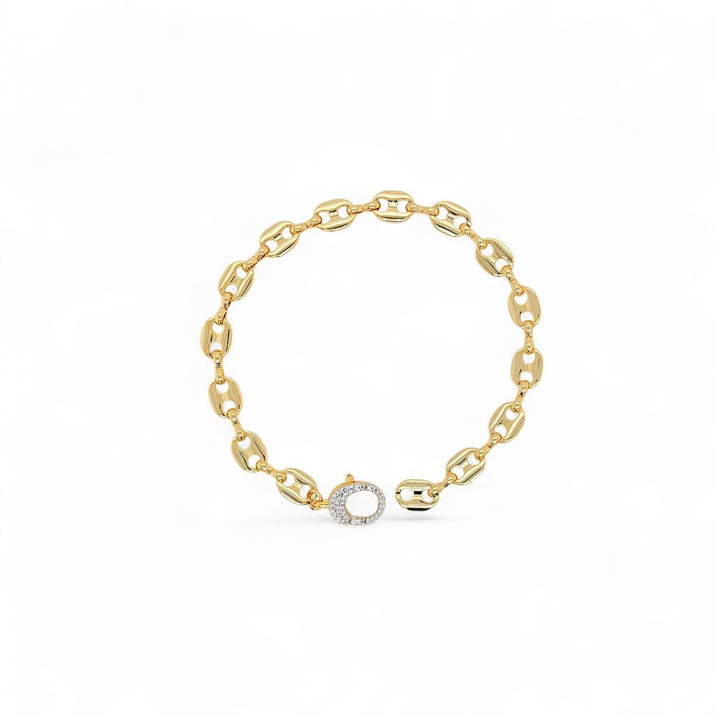 Mariner Link Bracelet | 18k Gold Plated