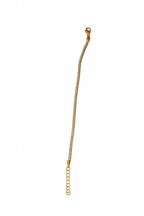 Pulsera Mini Square Tennis | Baño de oro de 18K