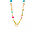 Collar Color Marino | Baño de Oro de 18k