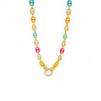 Collar Color Marino | Baño de Oro de 18k