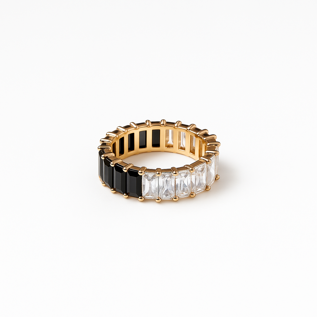 Baguette Ring – 925 Sterling Silver | Split Duo