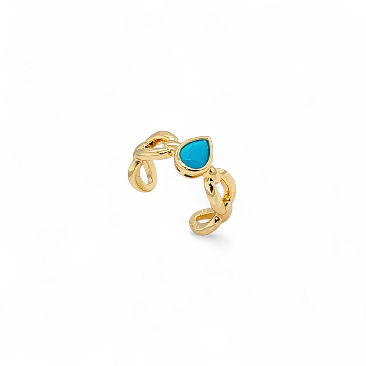 Anillo Monaco CZ | Bañado en oro de 18k