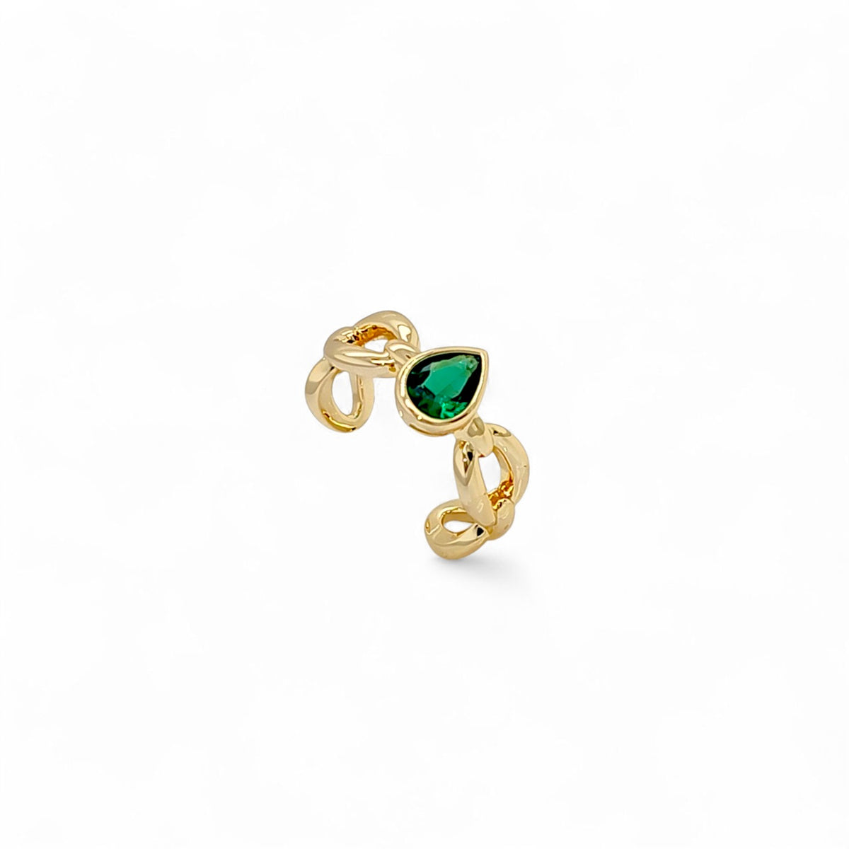 Anillo Monaco CZ | Bañado en oro de 18k