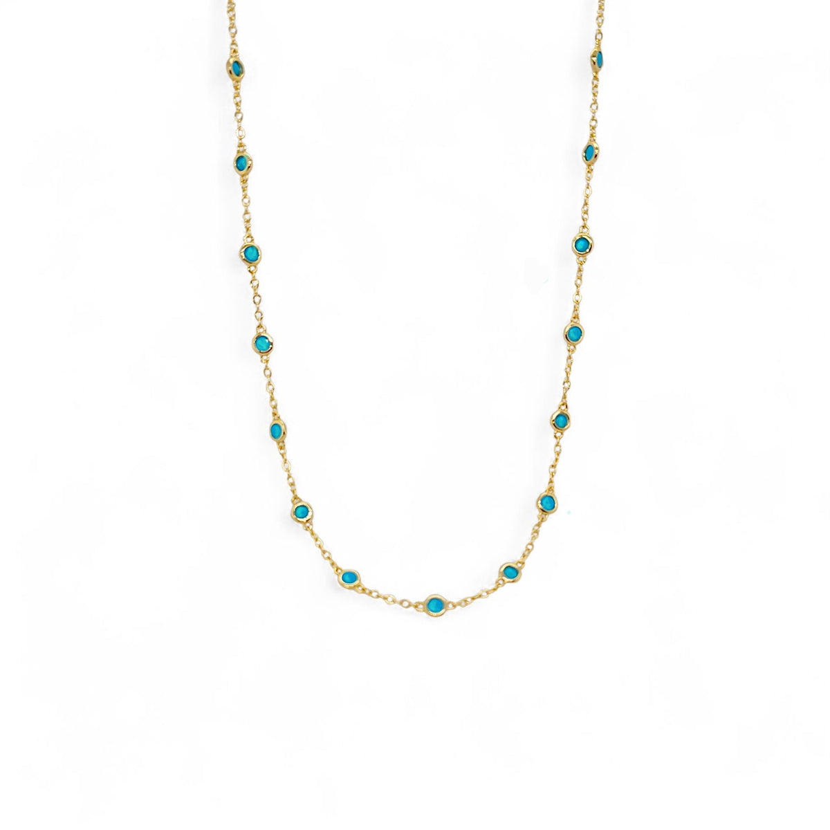 Necklace Points 16'' | 18k Gold Plated