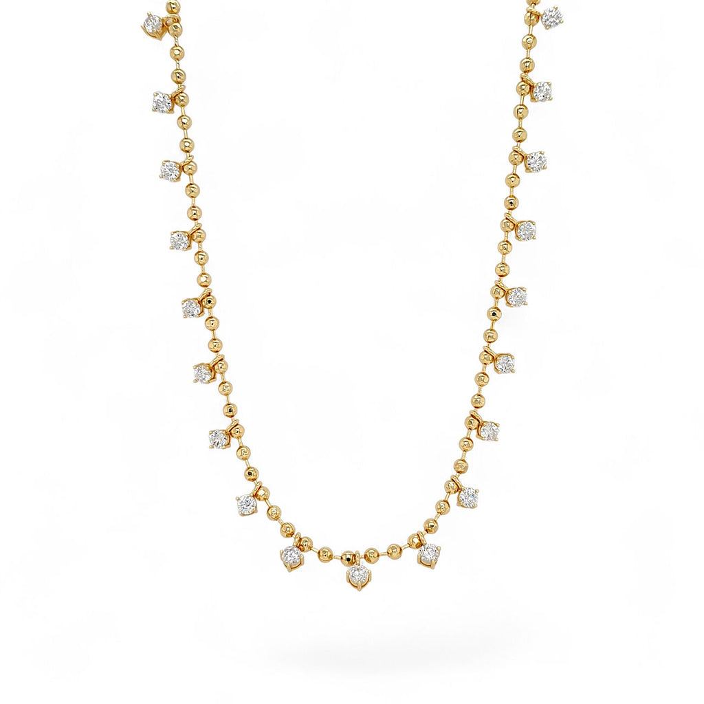 Collar de circonitas múltiples | Chapado en oro de 18k
