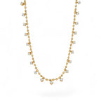 Collar de circonitas múltiples | Chapado en oro de 18k