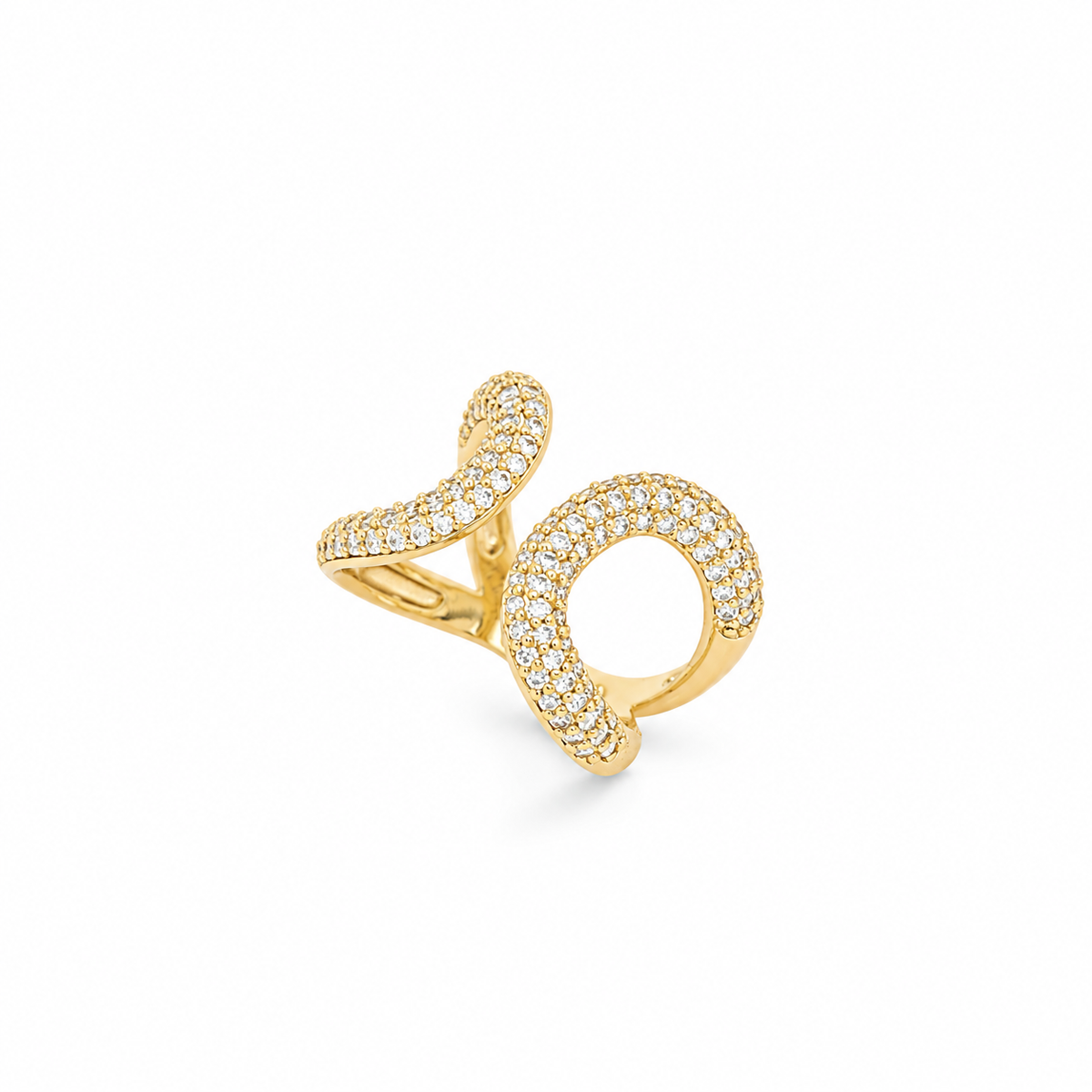 Anillo Flair CZ | Bañado en oro de 18k