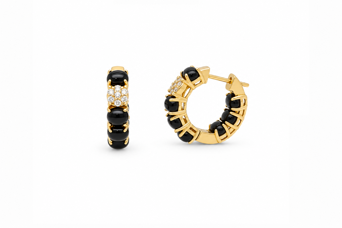 Earring Monaco | Huggie | 18K Gold plated
