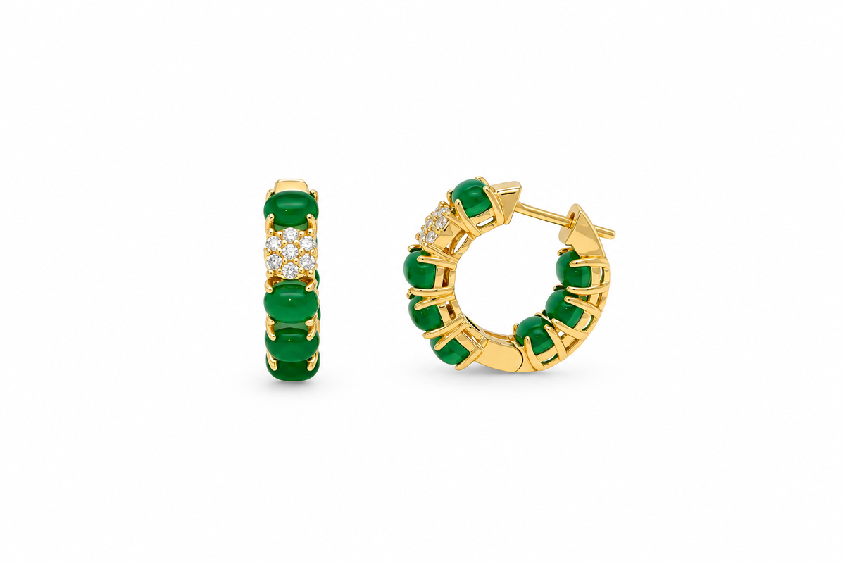 Earring Monaco | Huggie | 18K Gold plated