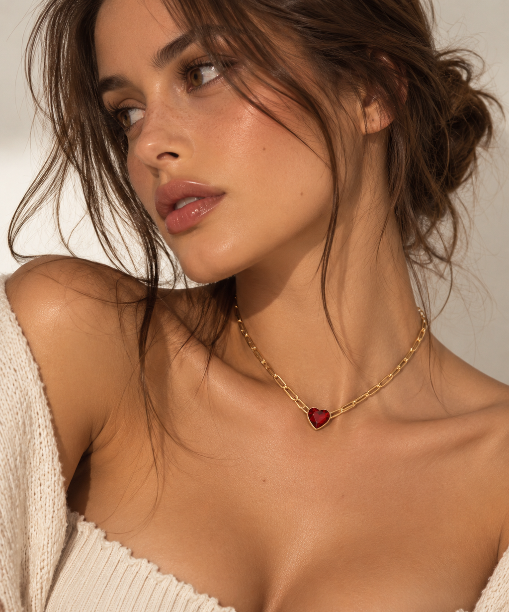 Link Heart Necklace | 925 Sterling Silver