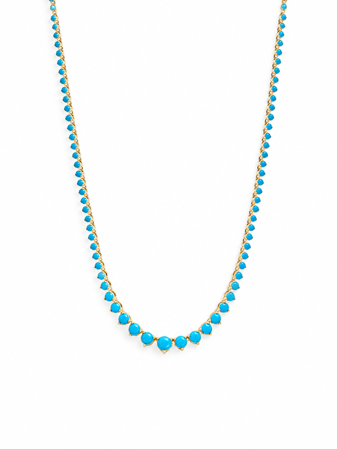 Diamond Tennis Necklace | 18k Gold Plated