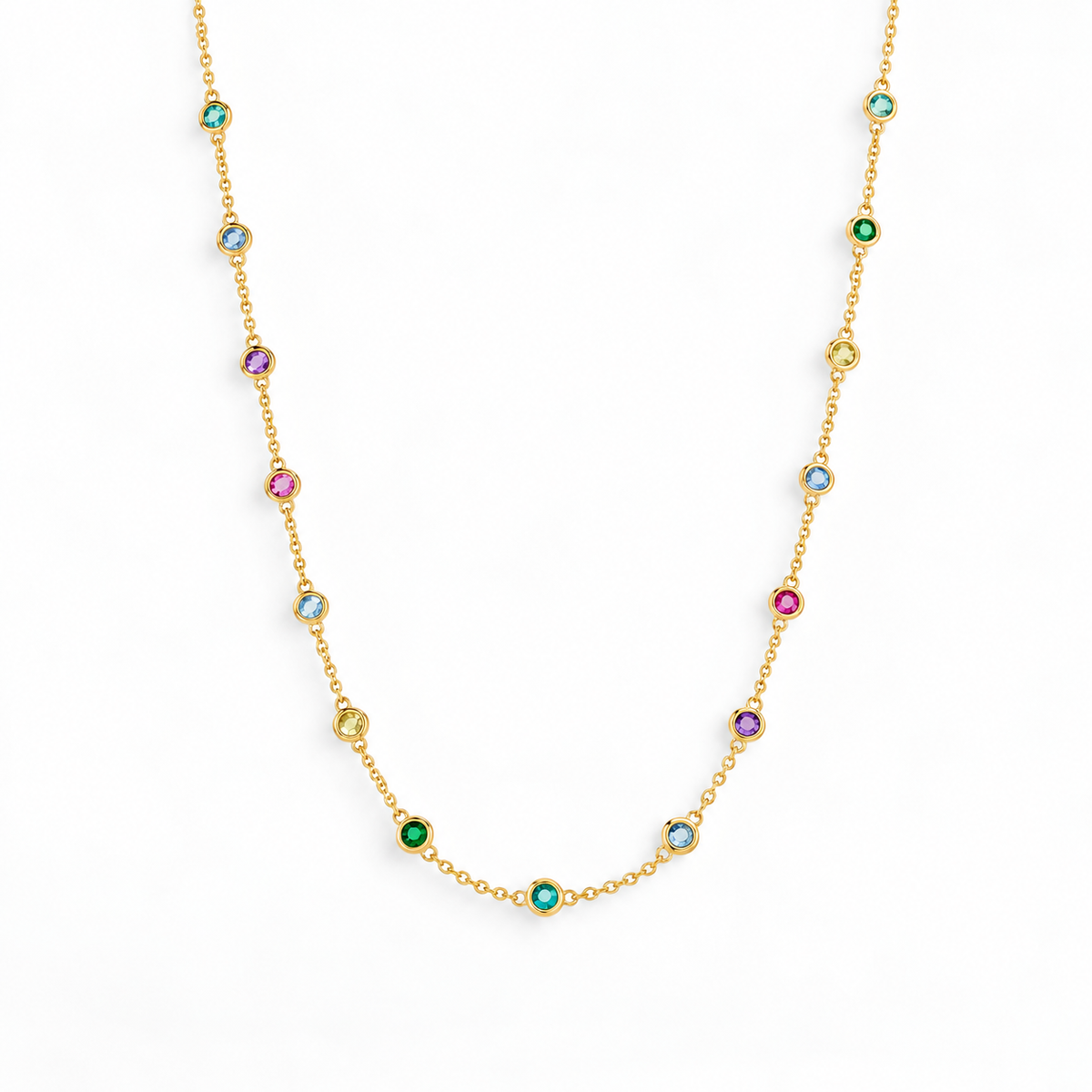 Necklace Points 16'' | 18k Gold Plated
