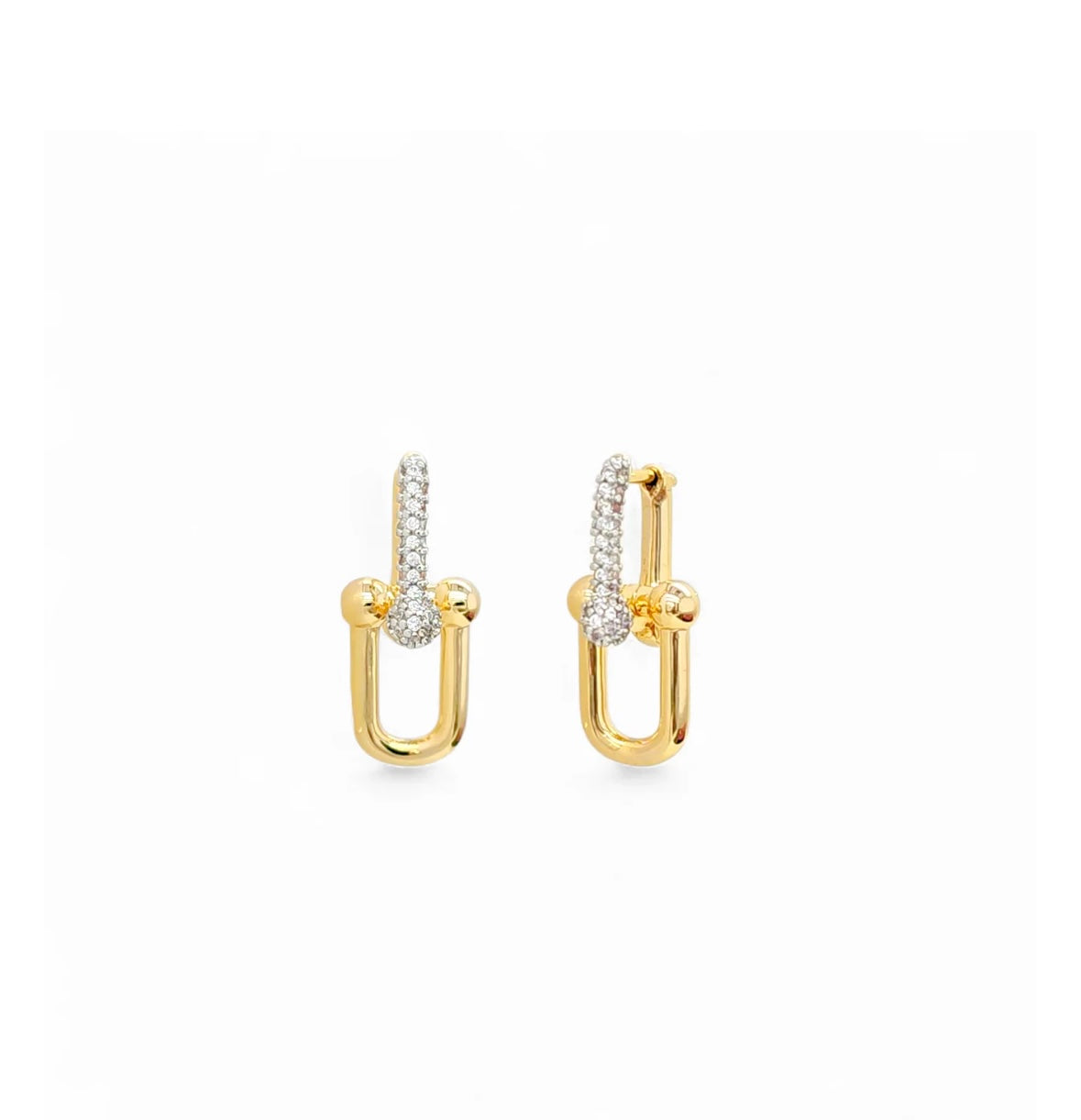 Earring U Link | 18K Gold Plated