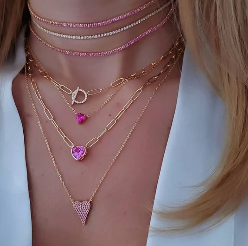 Link Heart Necklace | 925 Sterling Silver