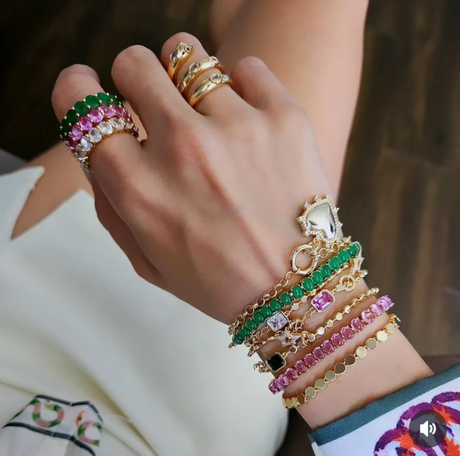 Pulsera Monaco | Baño de oro de 18K