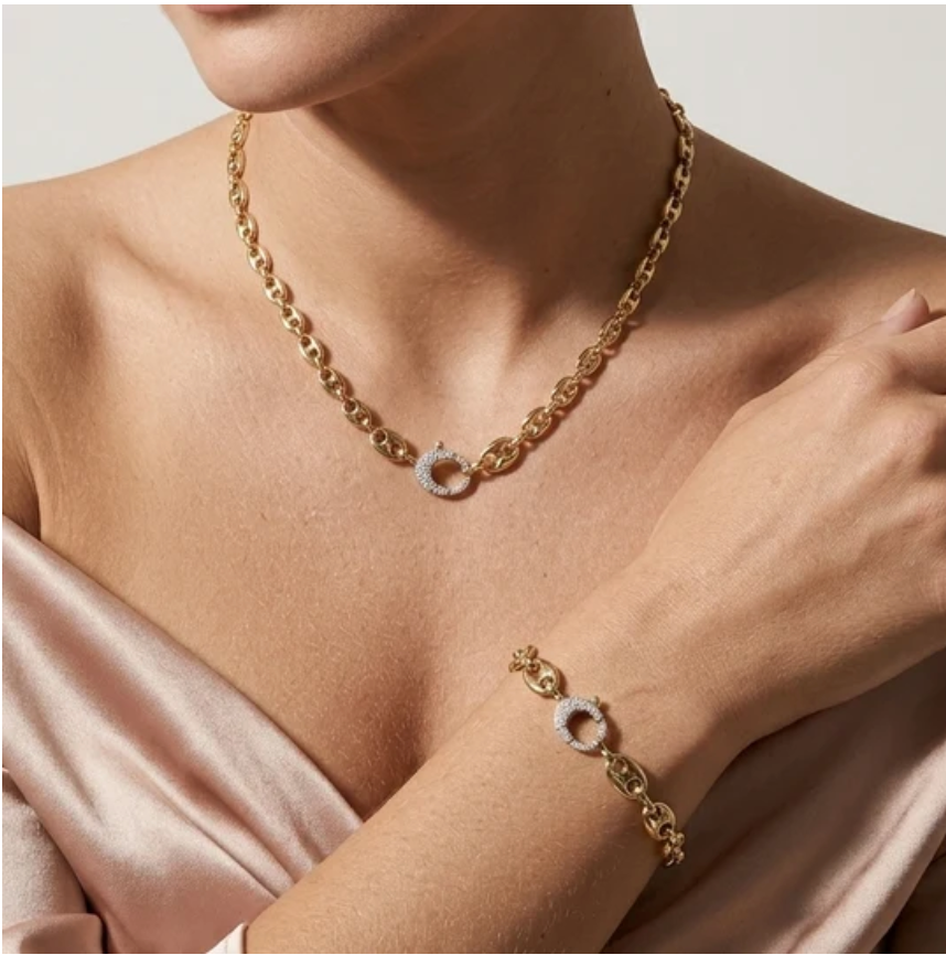 Mariner Link Bracelet | 18k Gold Plated