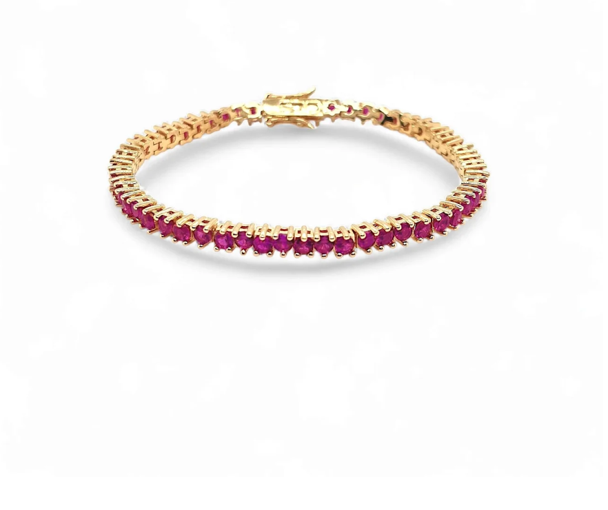Bracelet Tennis Princess | 18K Gold or Rhodium Plated