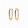 Earring Lock | Two Tone | 18k Gold Plated