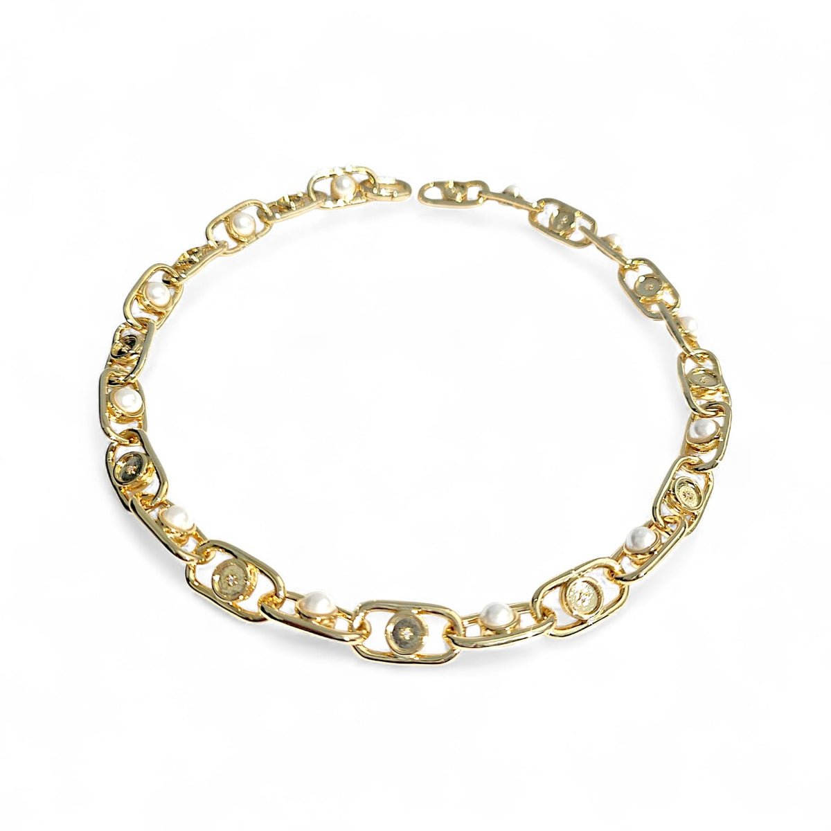 Pearls Necklace Bright | 18k Gold Plated