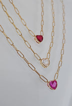 Link Heart Necklace | 925 Sterling Silver