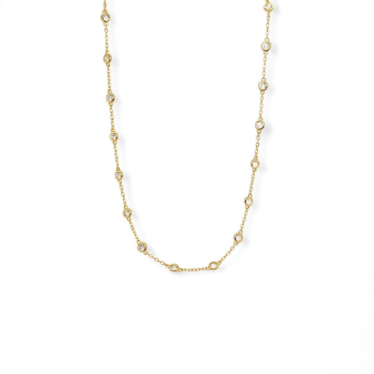 Necklace Points 16'' | 18k Gold Plated