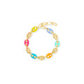 Color de pulsera marino | Chapado en oro de 18 quilates