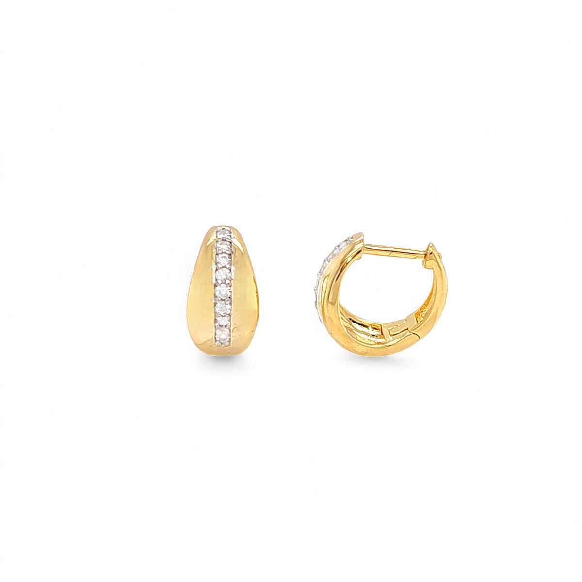 Earring Huggie Charm | 18k Gold Plated