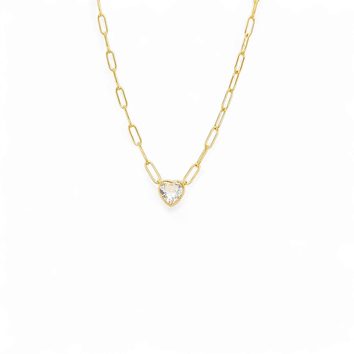 Link Heart Necklace | 925 Sterling Silver