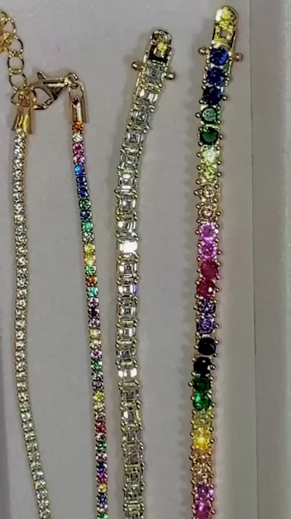 Pulsera Tennis Princess | Baño de oro de 18K o rodio